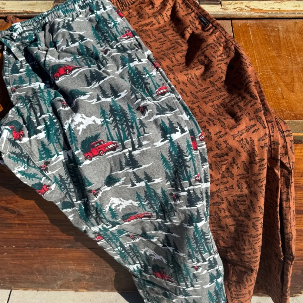 Eddie Bauer men’s flannel pajama pants set of two - Picture 2 of 3